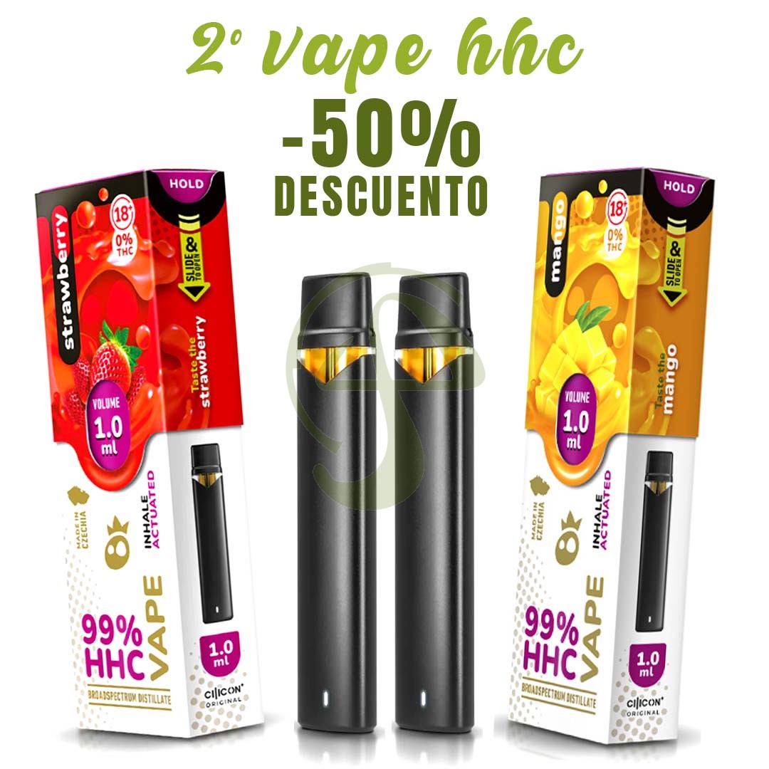 OFERTA - 2º VAPE HHC 1ml 50% DTO