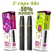 OFERTA - 50% DTO 2º VAPE HHC APOREX 2ml - 1.200 Puffs